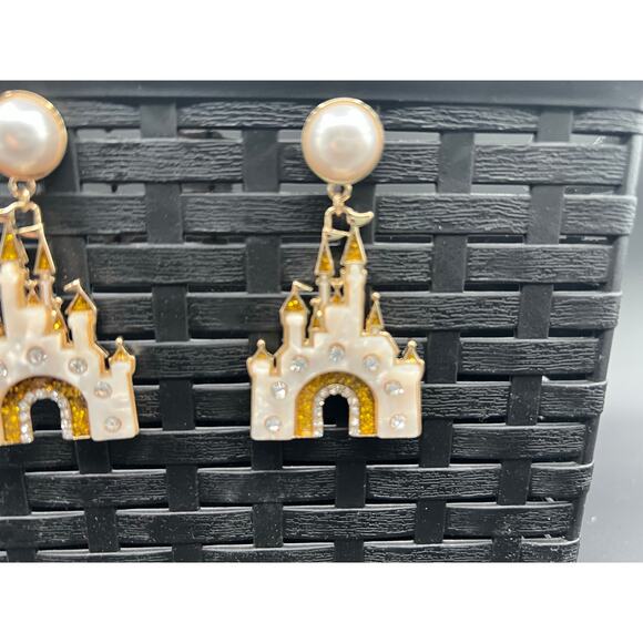 Disney Baublebar x PARKS Collection Cinderella Castle Earrings WDW 50th - Picture 3 of 5